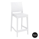 Maya Plastic Bar stool 65 - White